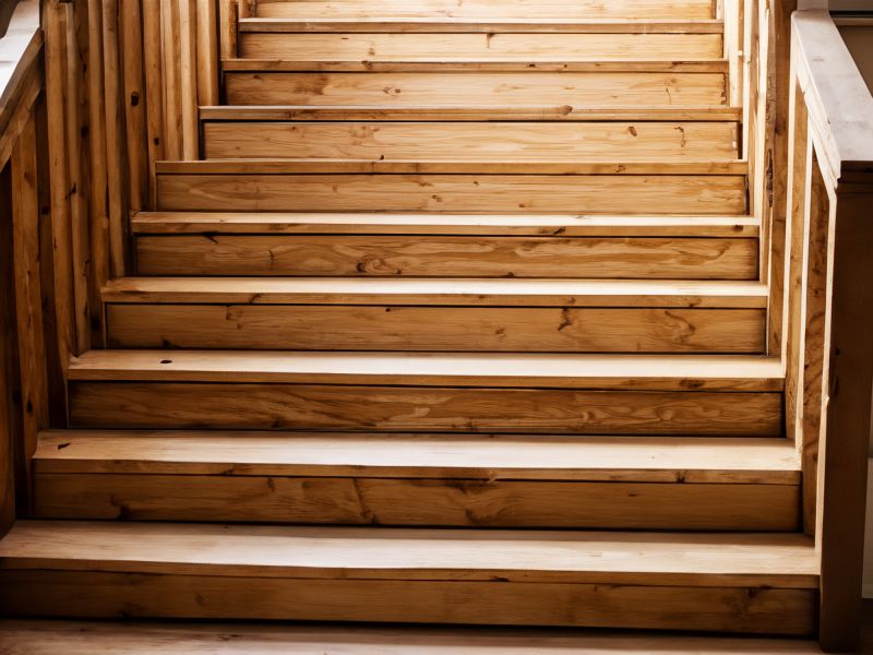 Wood Stair Railing Repair in Alpharetta, GA