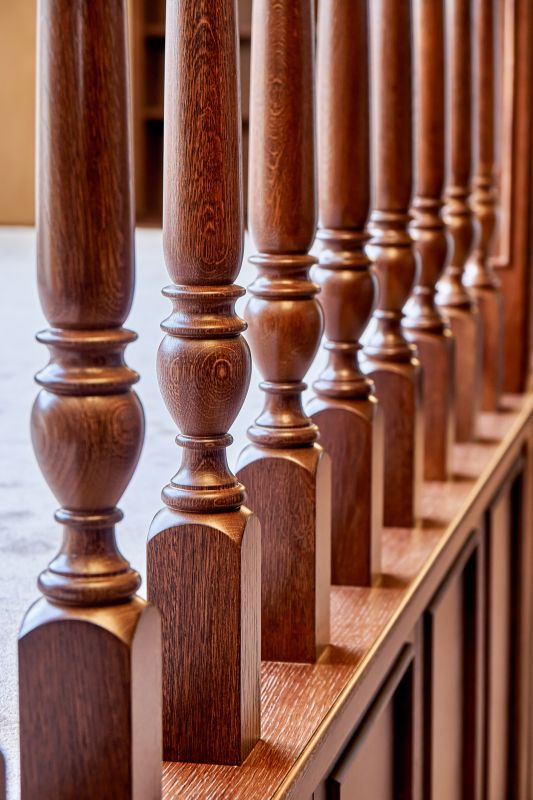 Wooden Banister Installation in Kansas City, KS